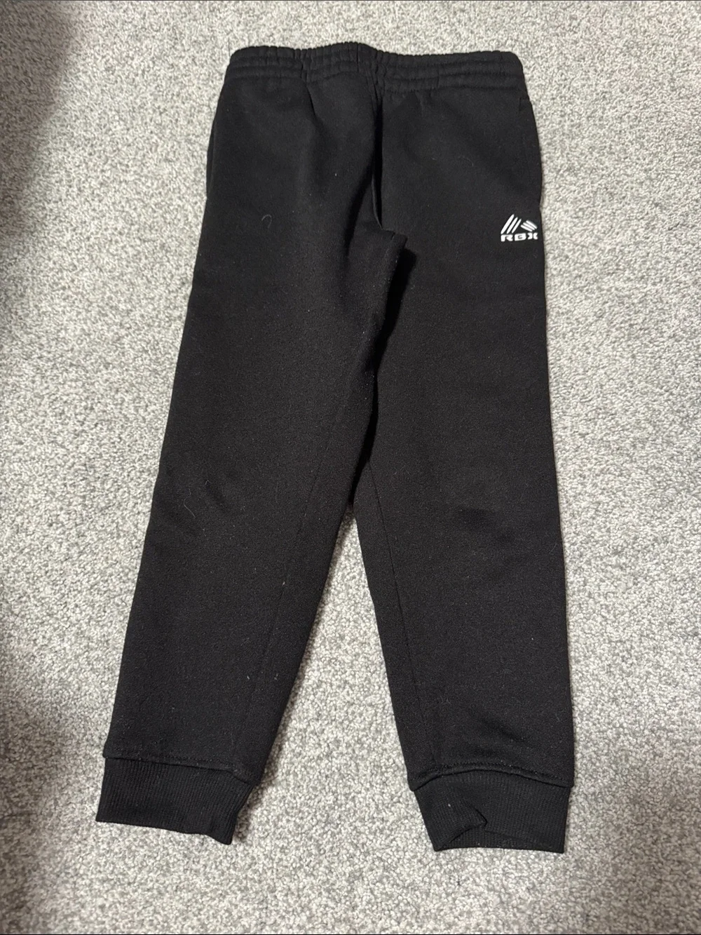 RBX Black Kids Sweatpants with Small White Logo